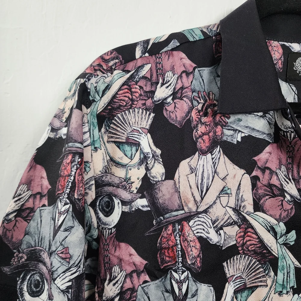Drug Honey goth button down shirt - Picture 2 of 4